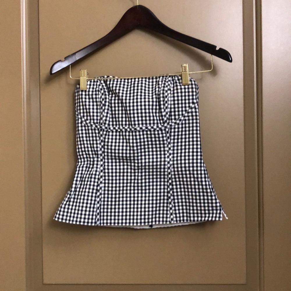 Gingham halter top